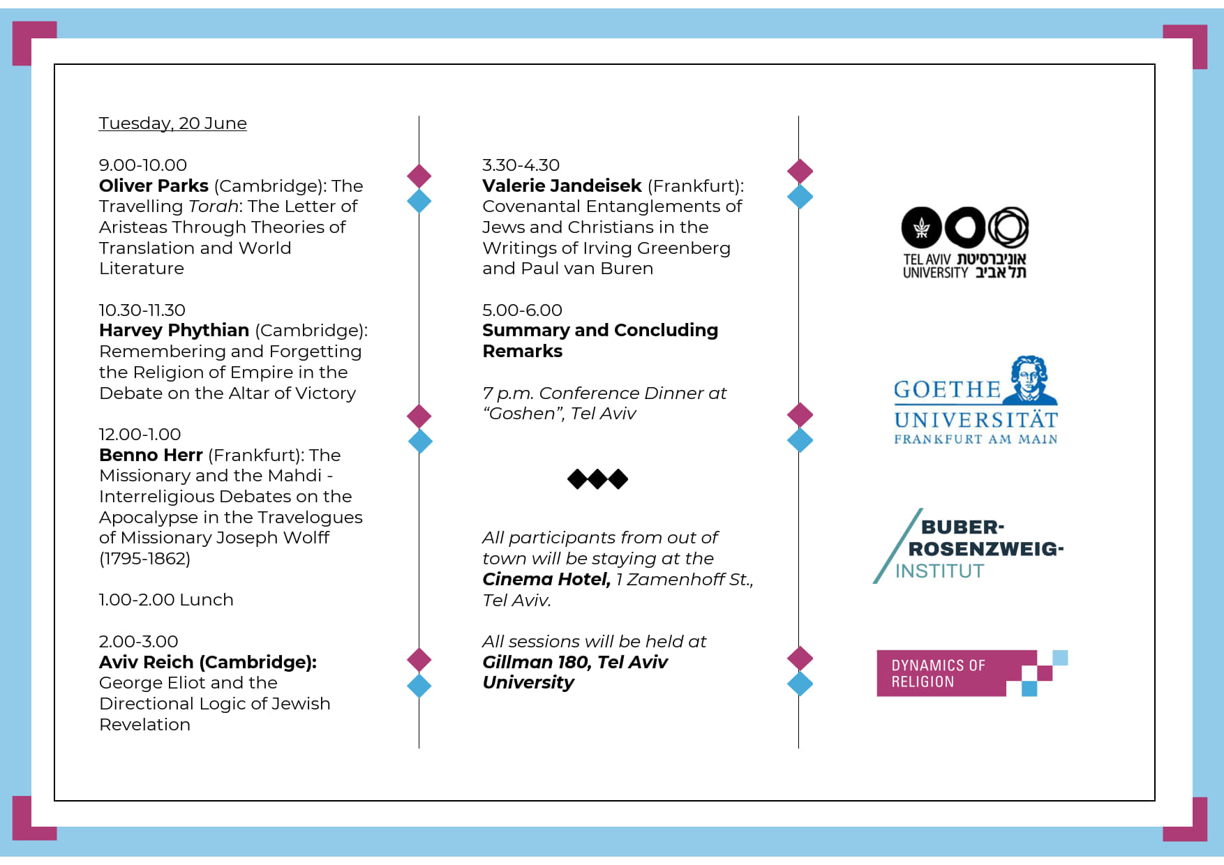 Buber programm workshop tel aviv june 2023