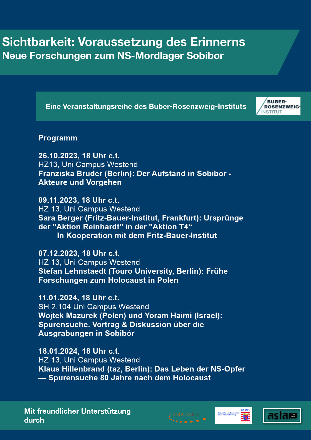 Buber sichtbarkeit plakat